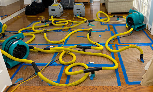 Professional Water Extraction technician working in Macomb, OK